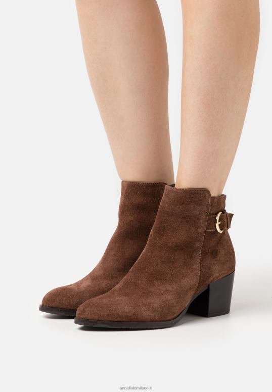 TX2DF1935 donne Anna Field stivaletti in pelle cognac
