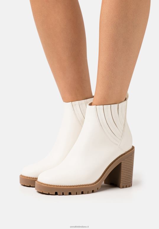 TX2DF1960 donne Anna Field stivaletti con tacco alto bianchi