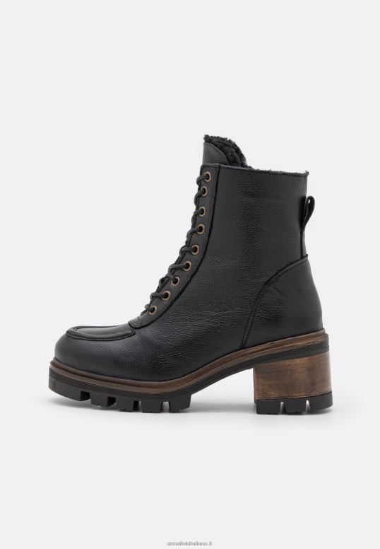 TX2DF2036 donne Anna Field stivaletti invernali in pelle stivali invernali neri