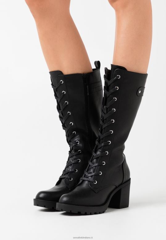 TX2DF2220 donne Anna Field stivali con plateau neri