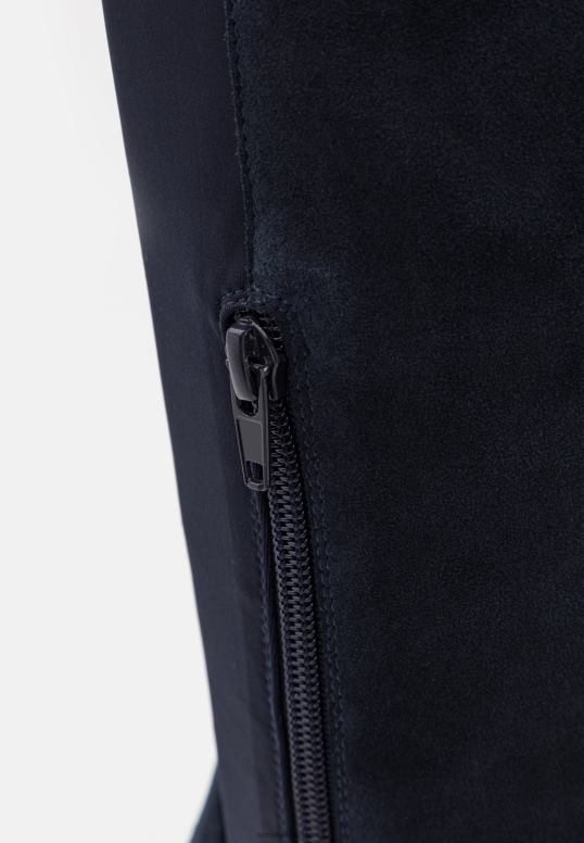 TX2DF2243 donne Anna Field stivali sopra il ginocchio in pelle blu scuro