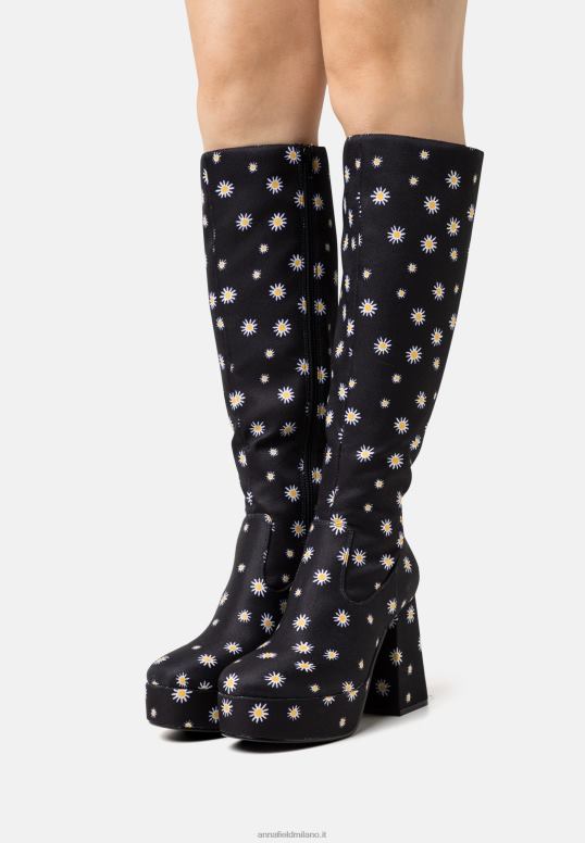 TX2DF2250 donne Anna Field stivali con plateau neri