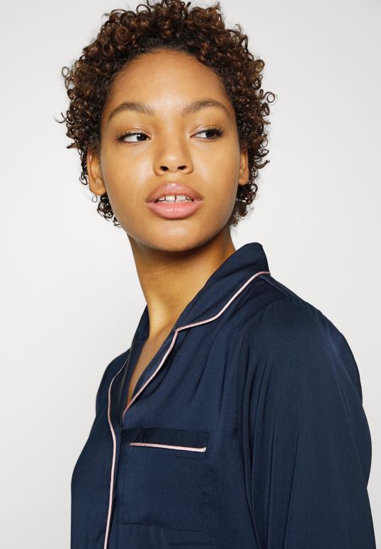 TX2DF1059 donne Anna Field completo pigiama amanda a maniche lunghe blu scuro