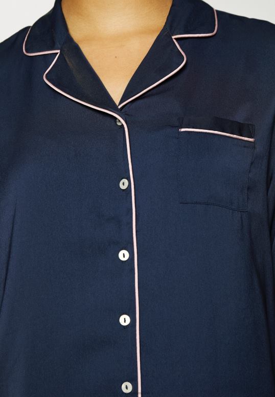 TX2DF1059 donne Anna Field completo pigiama amanda a maniche lunghe blu scuro