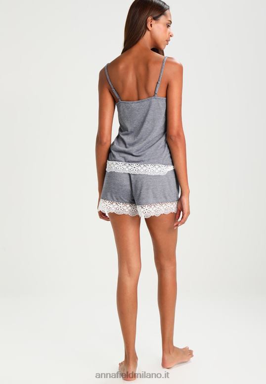 TX2DF1060 donne Anna Field set pigiama set bianco sporco/blu scuro