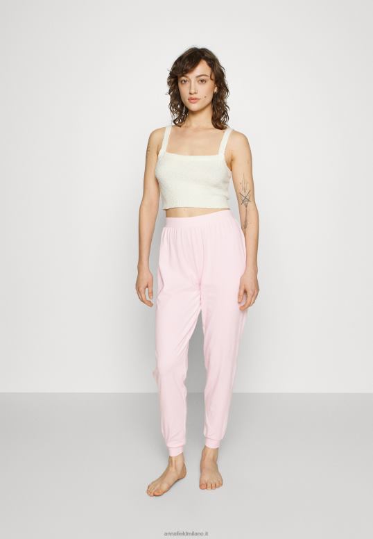 TX2DF1075 donne Anna Field Confezione da 2 pantaloni del pigiama nero/bianco