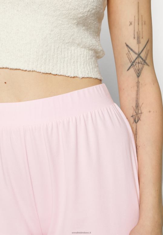 TX2DF1075 donne Anna Field Confezione da 2 pantaloni del pigiama nero/bianco