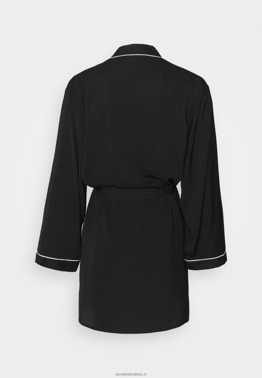 TX2DF1088 donne Anna Field vestaglia in raso amanda vestaglia nera