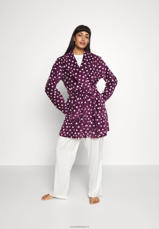 TX2DF1091 donne Anna Field vestaglia rosso scuro/beige