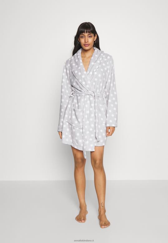 TX2DF1093 donne Anna Field vestaglia grigio/bianco
