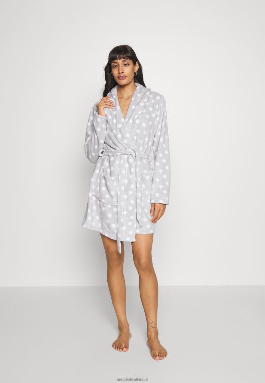 TX2DF1093 donne Anna Field vestaglia grigio/bianco
