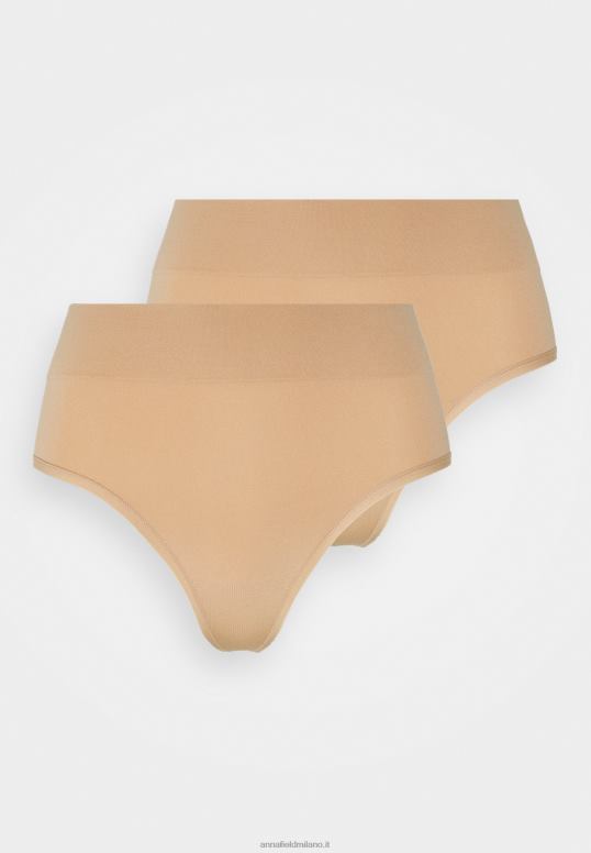 TX2DF1013 donne Anna Field Perizoma perizoma a vita alta 2pp marrone chiaro
