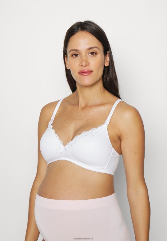 TX2DF918 donne Anna Field papavero 2pp reggiseno per allattamento reggiseno a triangolo rosa/bianco