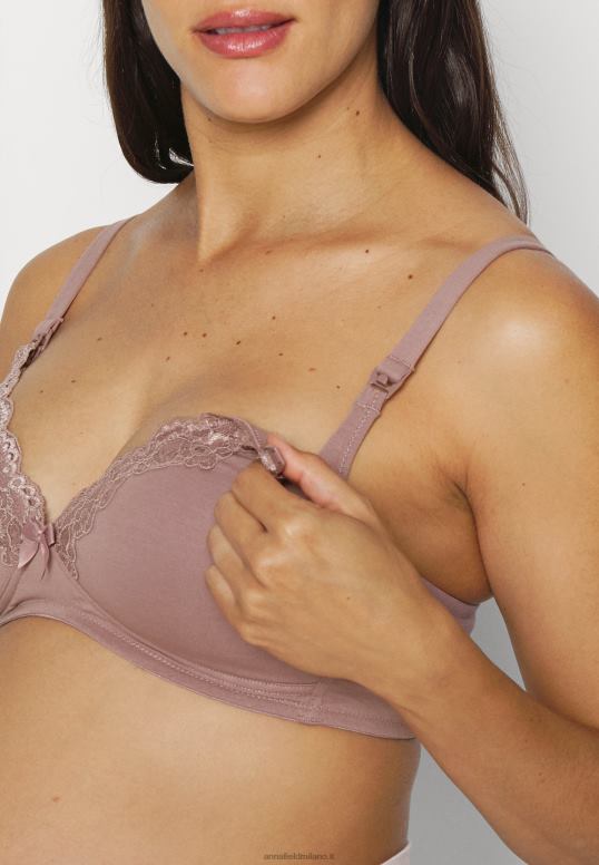 TX2DF918 donne Anna Field papavero 2pp reggiseno per allattamento reggiseno a triangolo rosa/bianco