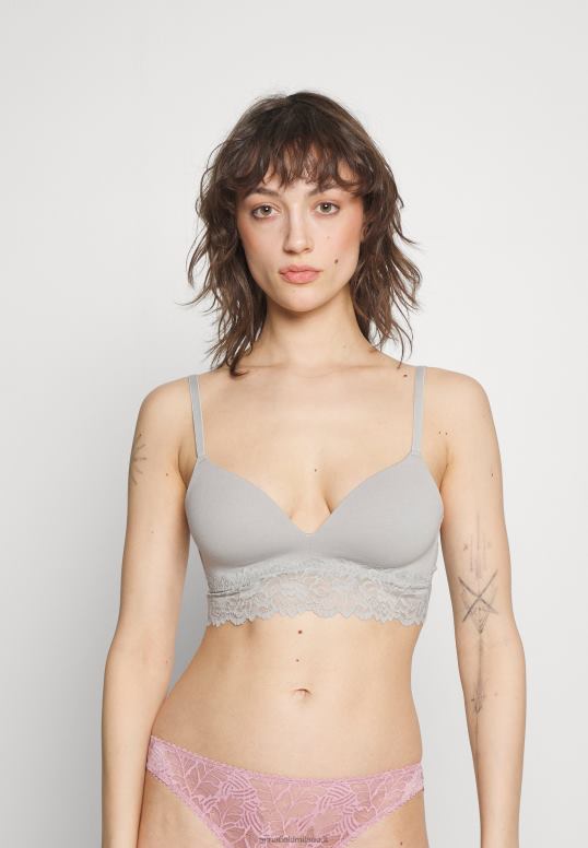TX2DF924 donne Anna Field Confezione da 2 reggiseni a triangolo grigio/rosa