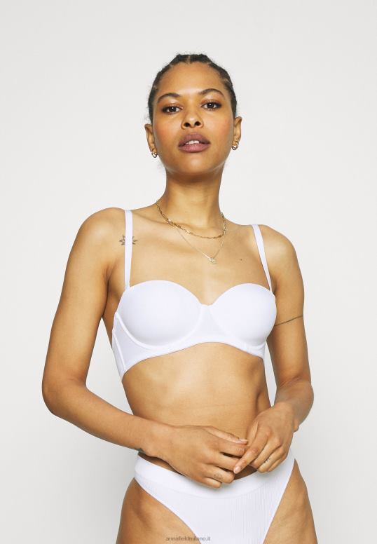 TX2DF925 donne Anna Field Confezione da 2 reggiseni multiway senza spalline bianco/carne