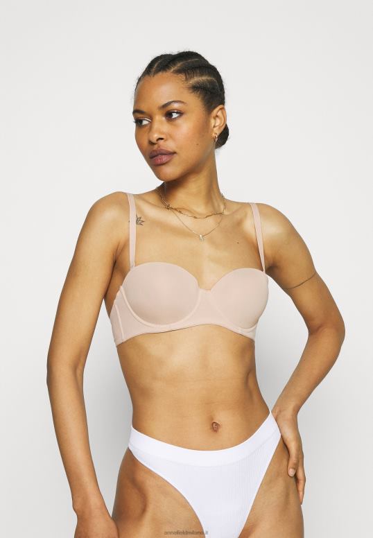 TX2DF925 donne Anna Field Confezione da 2 reggiseni multiway senza spalline bianco/carne