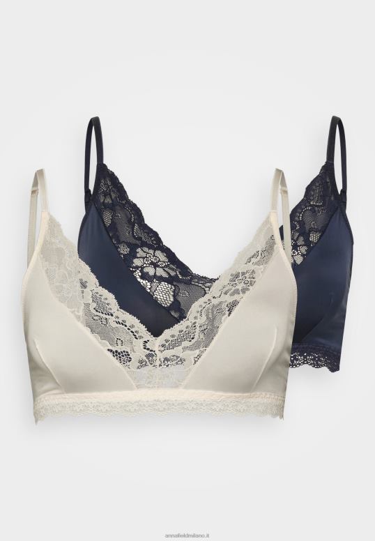 TX2DF939 donne Anna Field Confezione da 2 reggiseni a triangolo rosa/blu