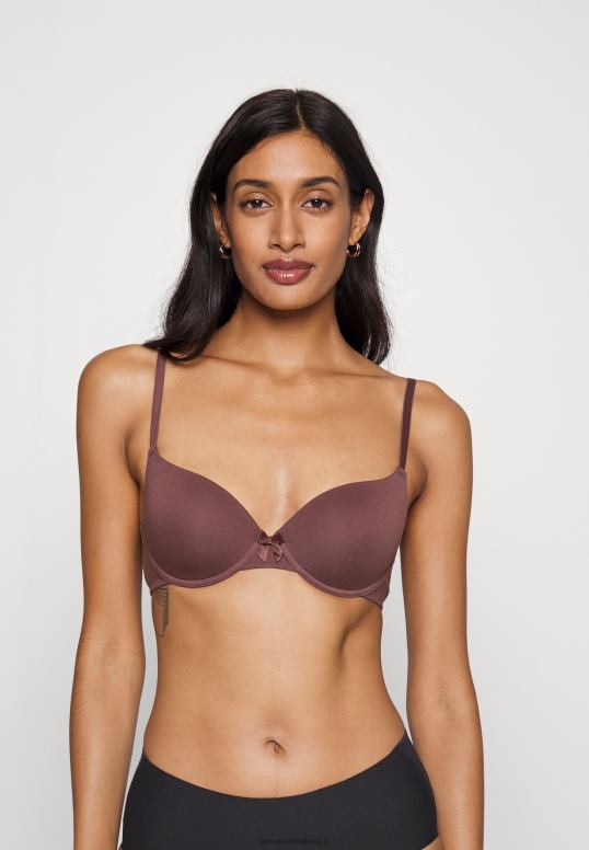 TX2DF944 donne Anna Field Confezione da 3 reggiseni t-shirt nero/carne/marrone