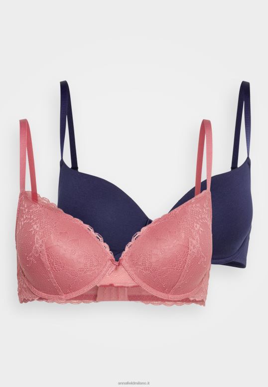 TX2DF947 donne Anna Field Confezione da 2 reggiseni con ferretto blu/rosa