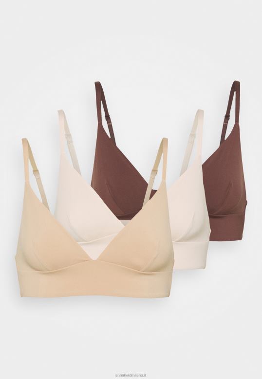 TX2DF950 donne Anna Field Reggiseno a triangolo bralette 3pp nude