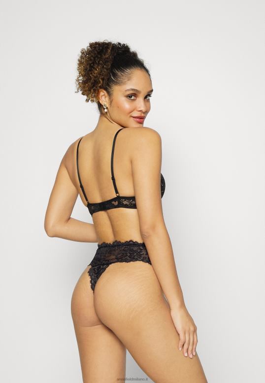 TX2DF969 donne Anna Field Perizoma in pizzo a vita alta 5pp nero