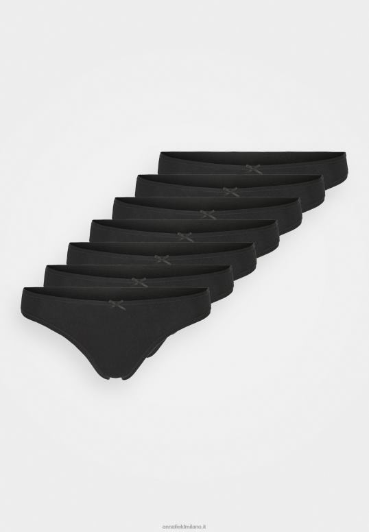 TX2DF977 donne Anna Field georgina 7pp perizoma in cotone perizoma nero