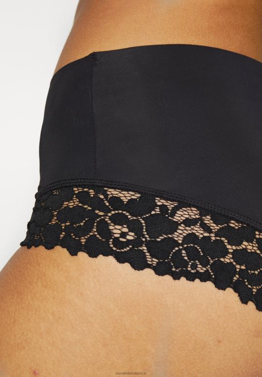 TX2DF989 donne Anna Field slip a vita alta ginepro 3pp nero