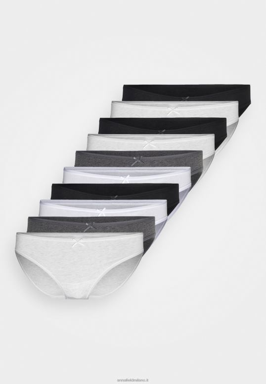 TX2DF999 donne Anna Field Shannon - Confezione da 10 slip grigi