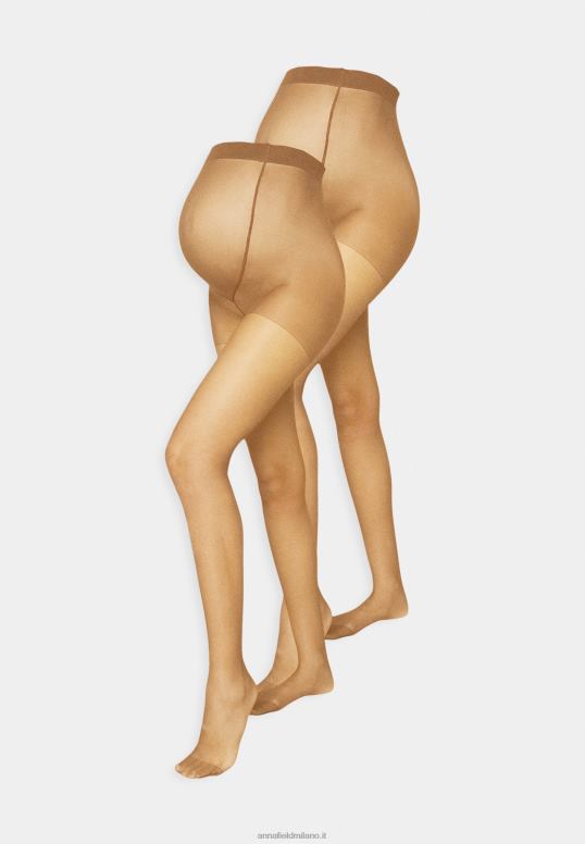 TX2DF1102 donne Anna Field Collant 20 den 2 paia cammello