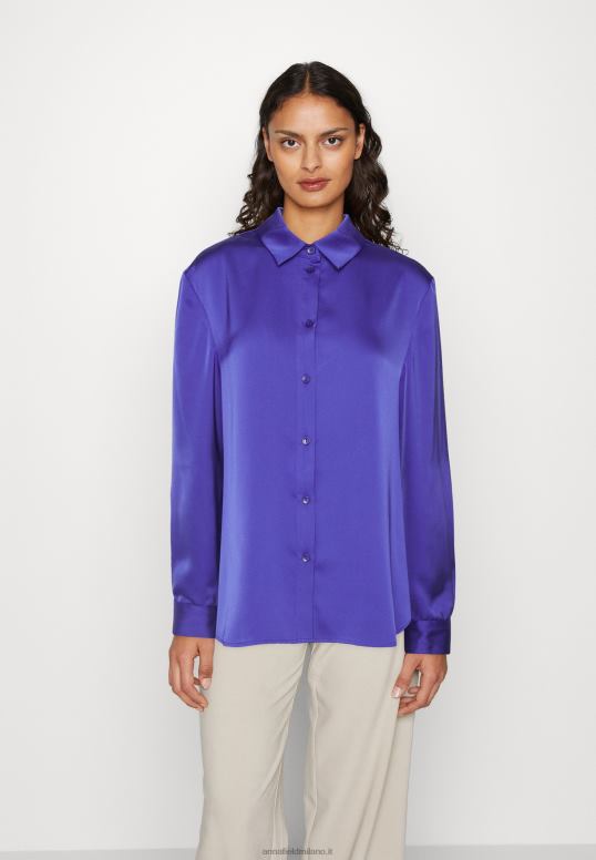 TX2DF674 donne Anna Field blusa abbottonata blu scuro