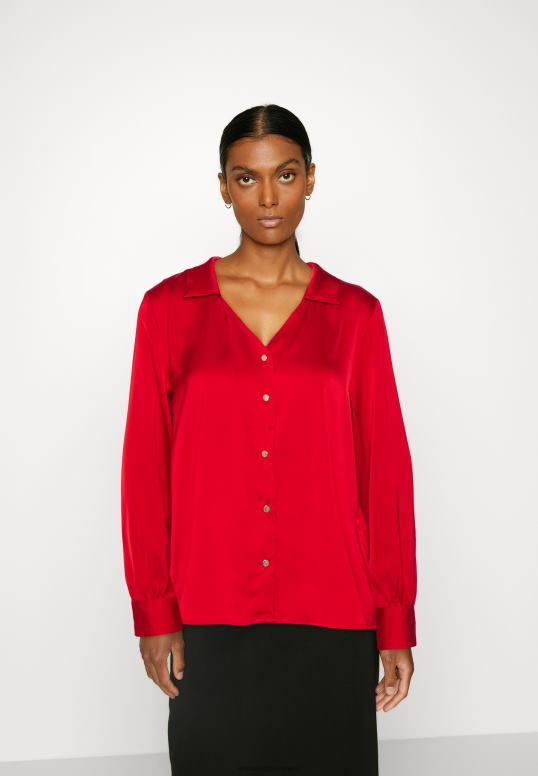 TX2DF678 donne Anna Field blusa abbottonata rossa
