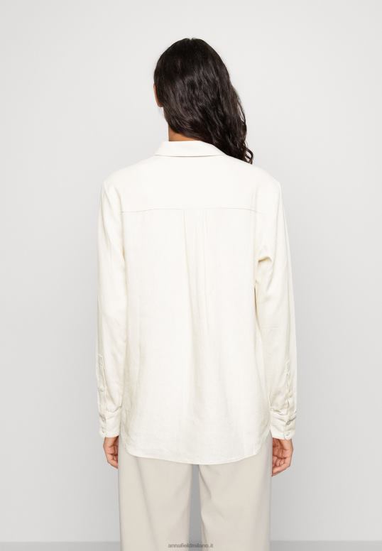 TX2DF680 donne Anna Field blusa button down in misto lino blusa button down beige