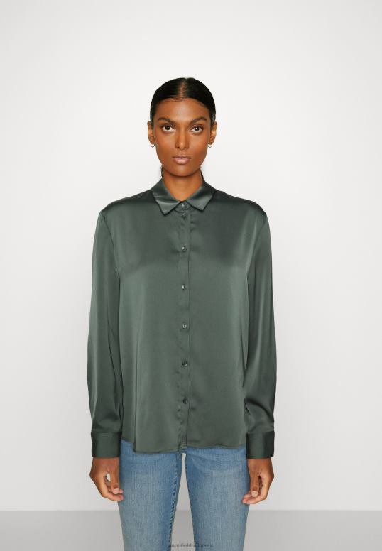 TX2DF681 donne Anna Field blusa abbottonata verde oliva