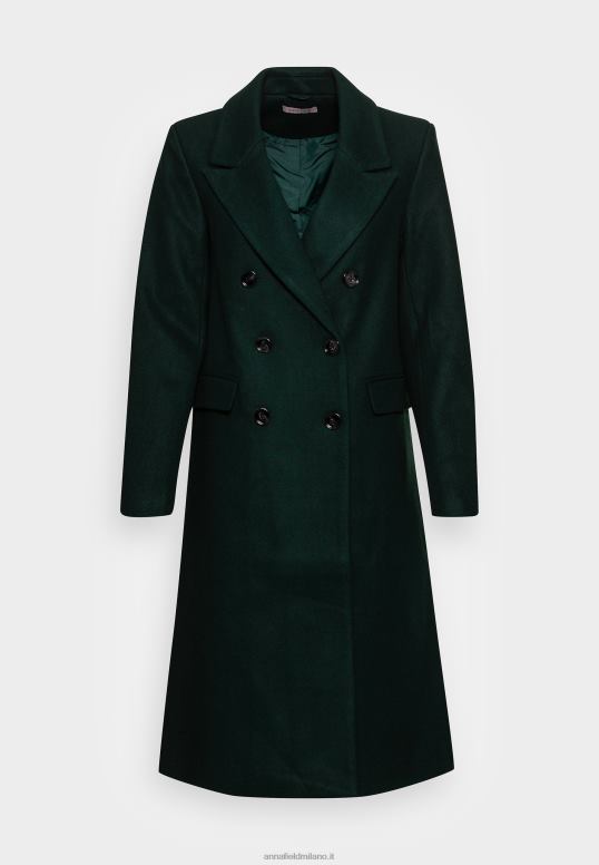 TX2DF912 donne Anna Field cappotto classico verde scuro