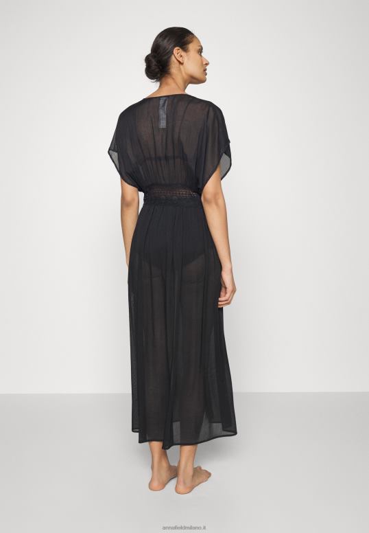 TX2DF739 donne Anna Field copricostume ricamato 802 nero accessorio mare 802 nero