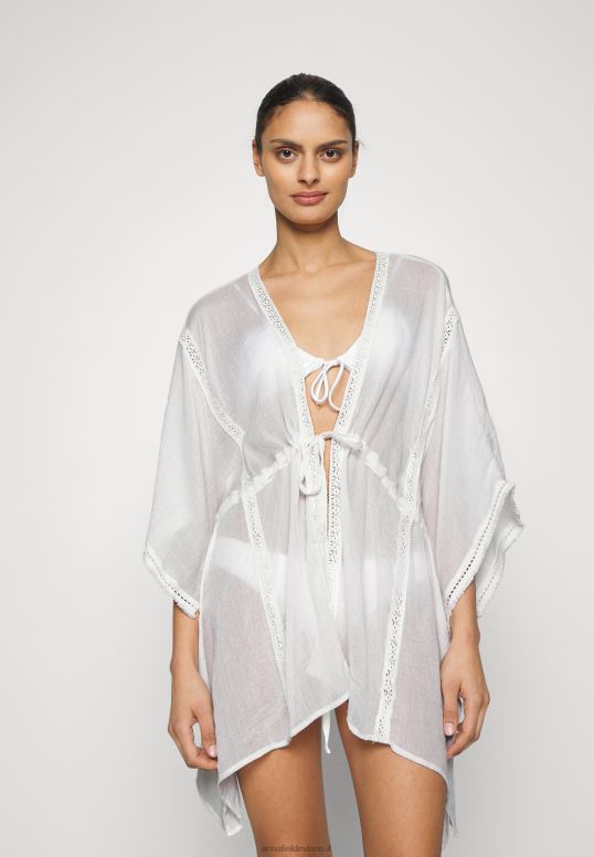 TX2DF746 donne Anna Field accessorio da spiaggia bianco