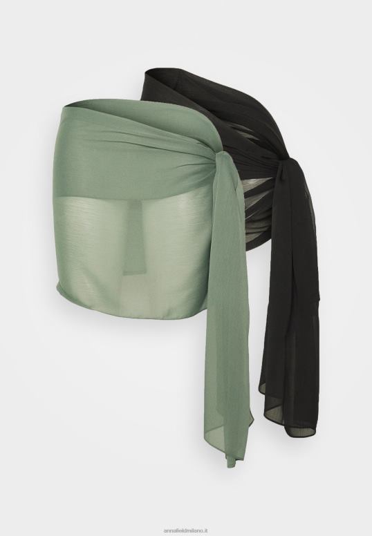 TX2DF750 donne Anna Field Confezione da 2 accessori da spiaggia kaki/nero