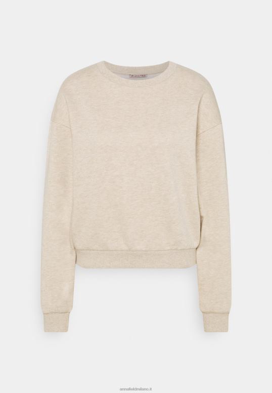 TX2DF756 donne Anna Field felpa screziata beige