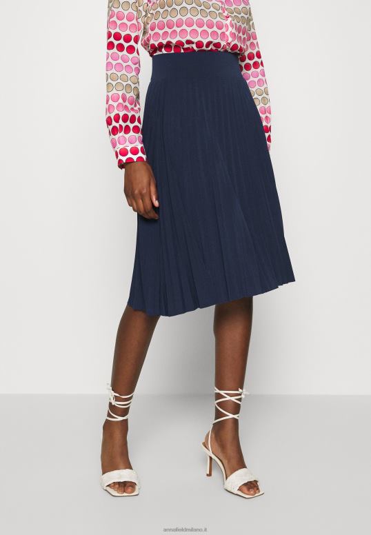 TX2DF774 donne Anna Field minigonna a trapezio plissettata gonna a trapezio blu mare