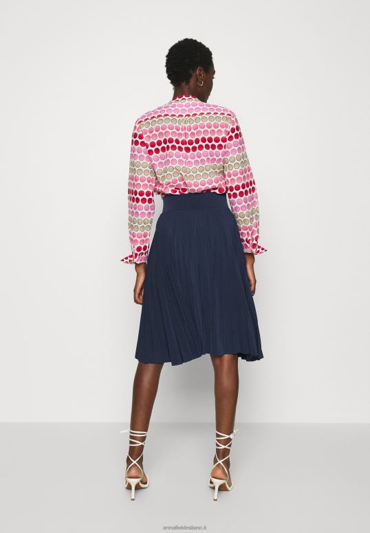 TX2DF774 donne Anna Field minigonna a trapezio plissettata gonna a trapezio blu mare