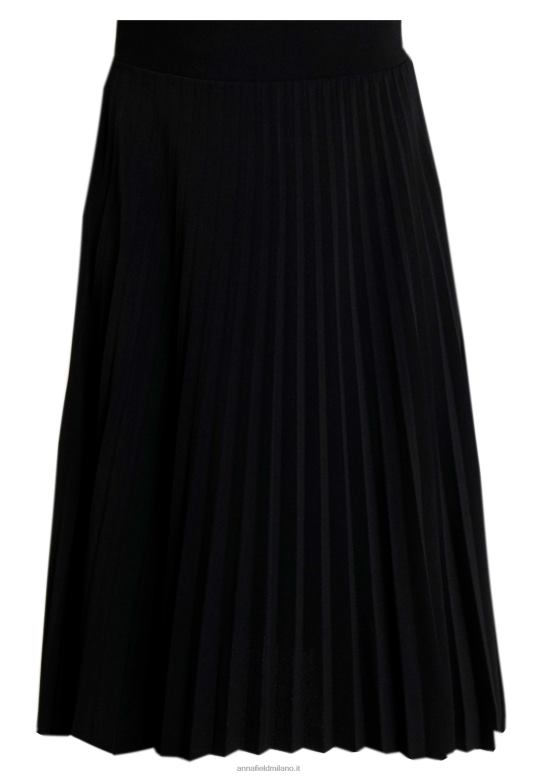 TX2DF776 donne Anna Field plissettata minigonna a trapezio gonna a trapezio nera