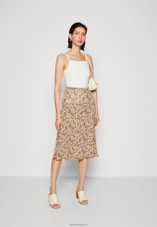 TX2DF786 donne Anna Field gonna a trapezio multicolore