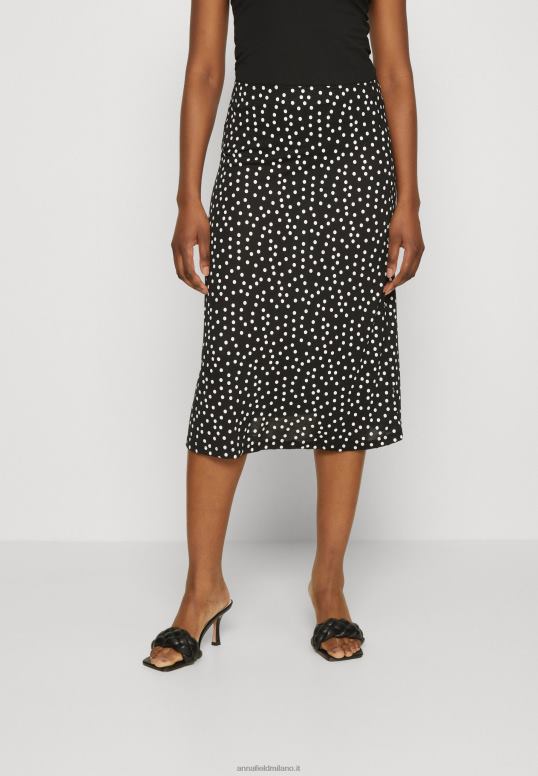 TX2DF790 donne Anna Field gonna a trapezio nera