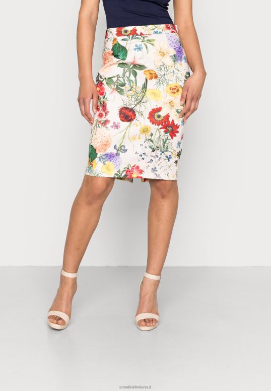 TX2DF798 donne Anna Field gonna tubino rosa chiaro/multicolore