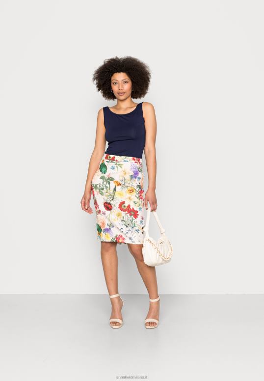 TX2DF798 donne Anna Field gonna tubino rosa chiaro/multicolore