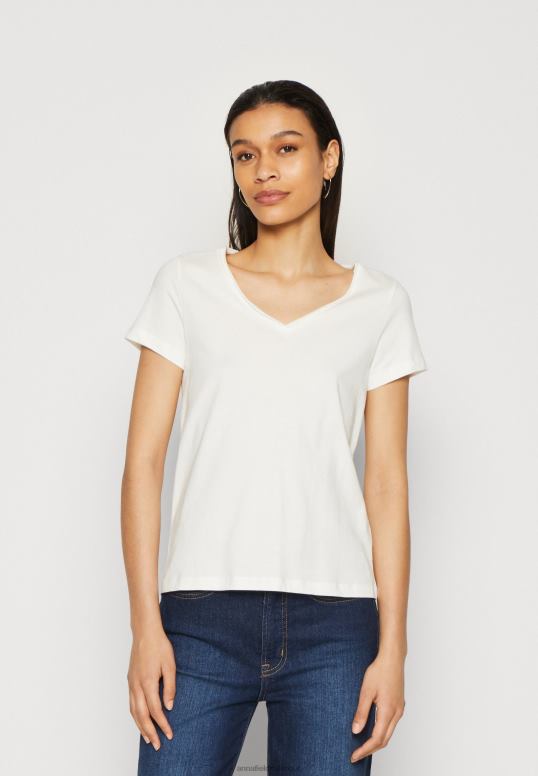 TX2DF255 donne Anna Field Confezione da 3 t-shirt basic giallo scuro/viola/bianco