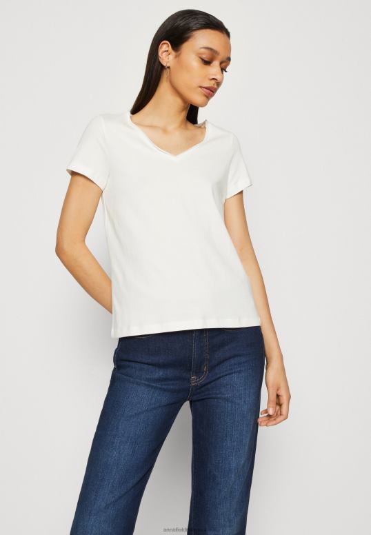 TX2DF255 donne Anna Field Confezione da 3 t-shirt basic giallo scuro/viola/bianco