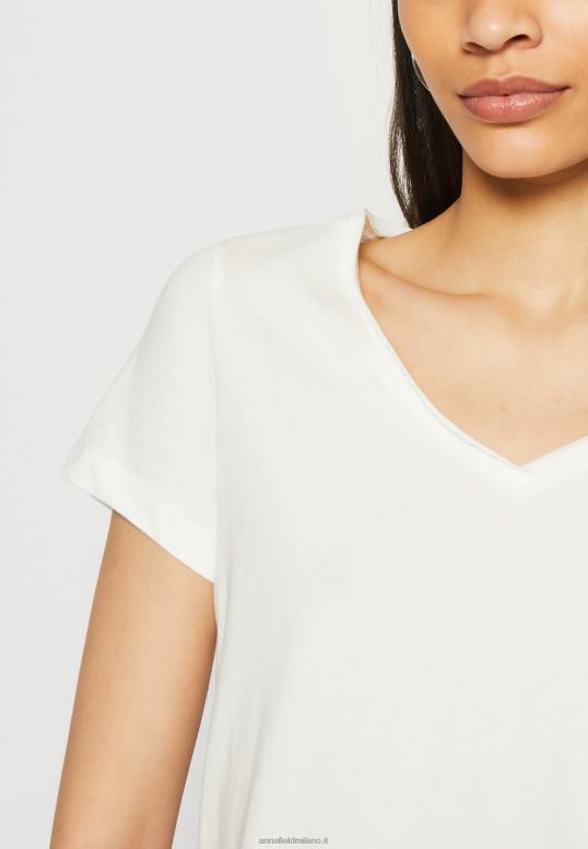 TX2DF255 donne Anna Field Confezione da 3 t-shirt basic giallo scuro/viola/bianco