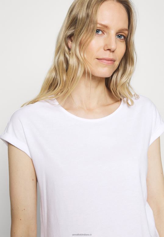 TX2DF259 donne Anna Field Confezione da 3 t-shirt basic nero/bianco/rosso scuro